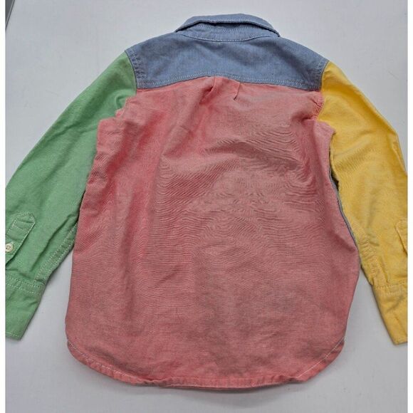 Colorful Baby Gap Toddler Button-Up Shirt Size 3 Years - Picture 8 of 8